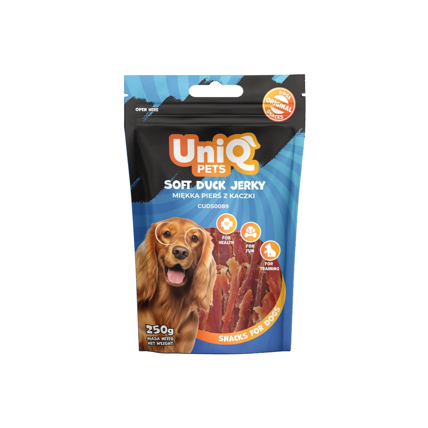 UniQ poslastice za pse, sušena pačetina