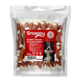 SNAPPY zečetina obmotana oko kalcijumskih kostiju, pakovanje 500 g, za zube i kosti