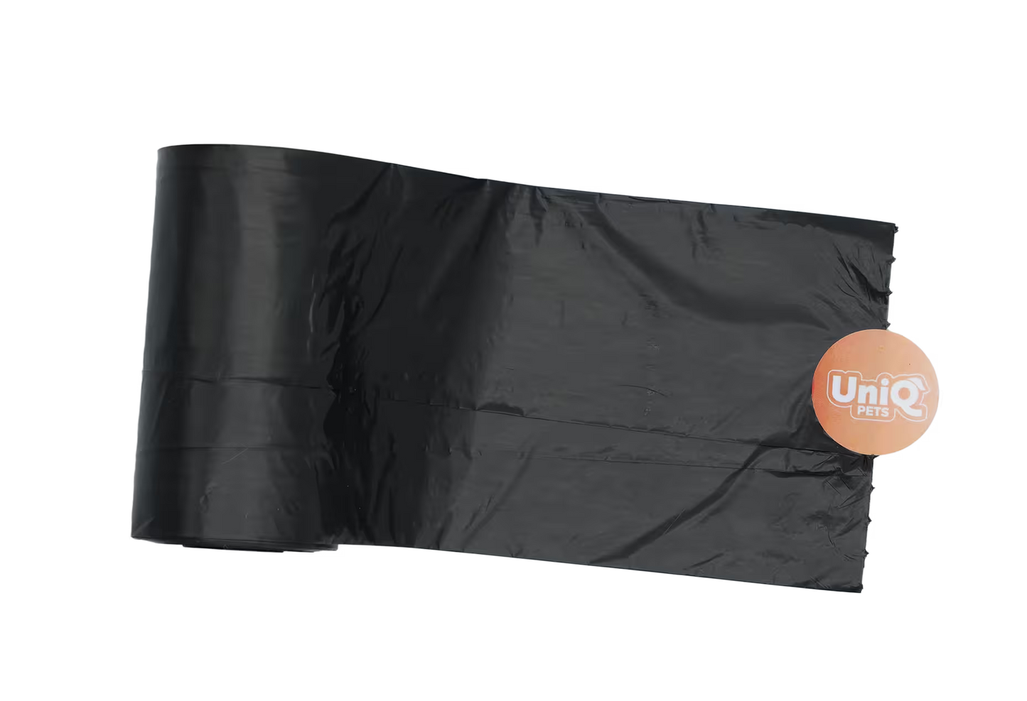 UniQ kese za pseći izmet, crne, 8 rolnica po 20 kesa, HDPE