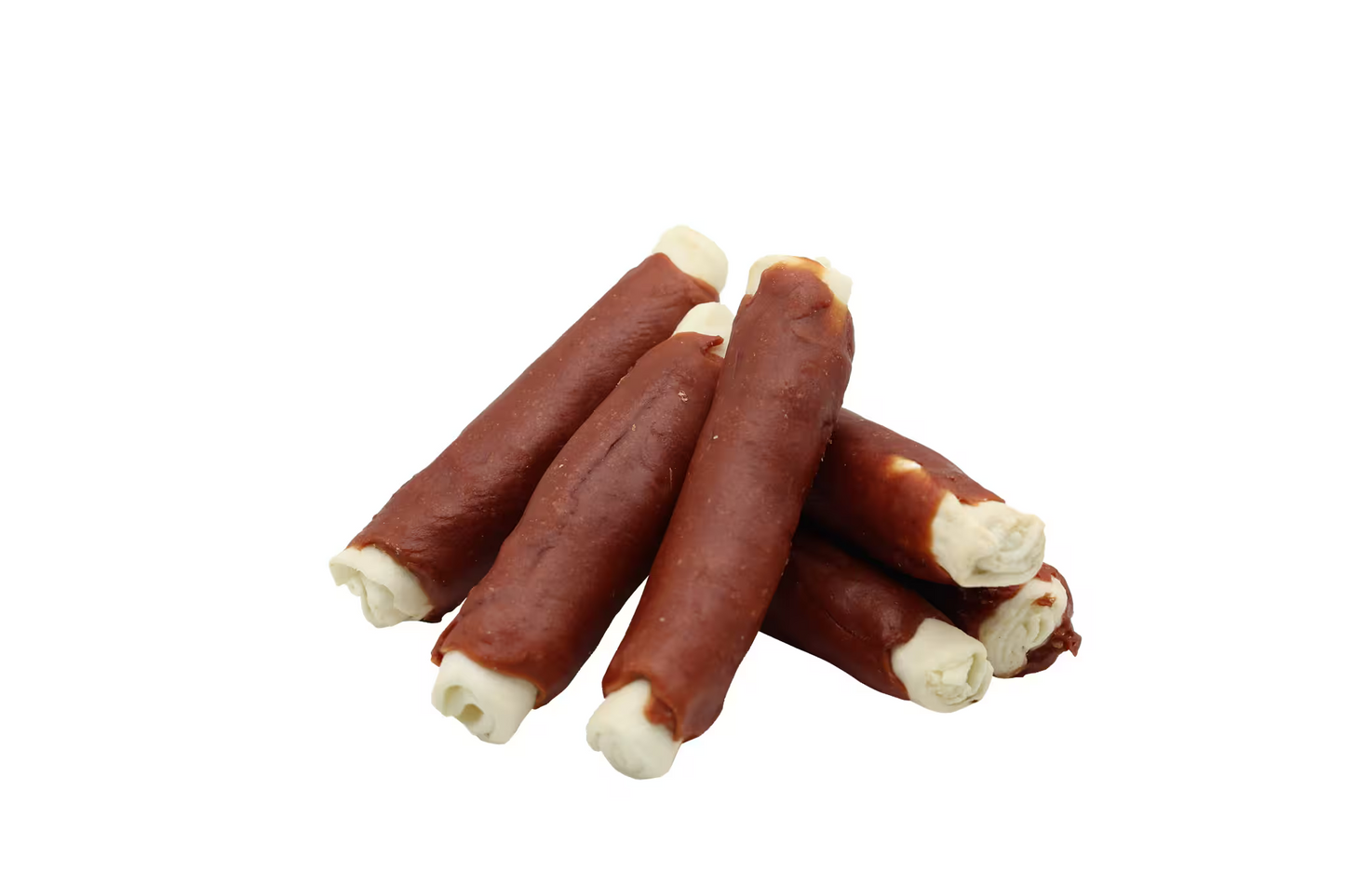 UniQ debeli štapići od sirove kože sa zečetinom 15 cm, pakovanje 500 g, hipoalergena žvakalica