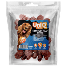 UniQ poslastice za pse, 500g, kosti od pačetine