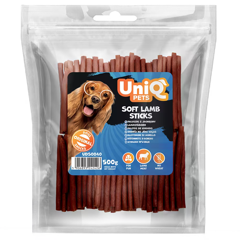 UniQ poslastice za pse, štapići od jagnjetine