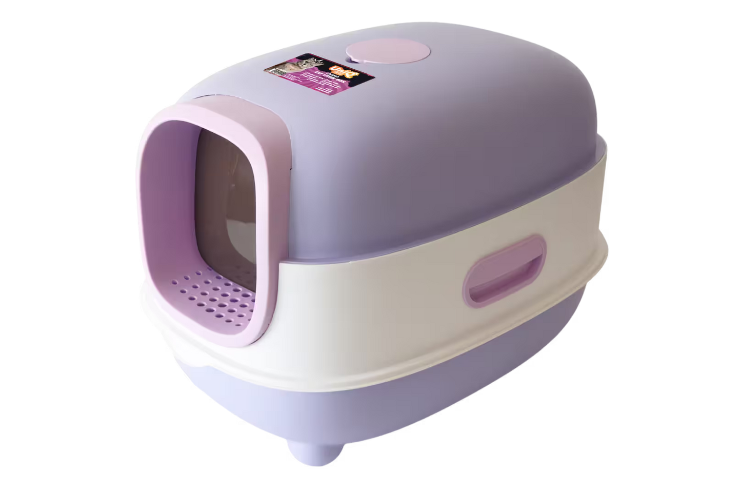 UniQ zatvoreni toalet za mačke, sa lopaticom, 56×39×40cm