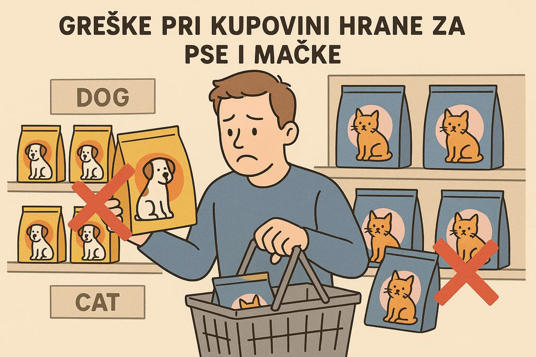 Najčešće greške pri kupovini hrane za pse i mačke