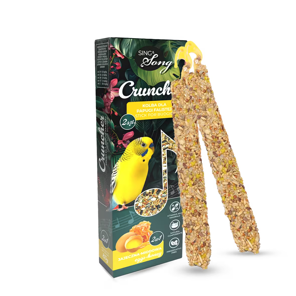 SING & SONG hrskavac za tigrice, 85g, 2u1 jaje + med