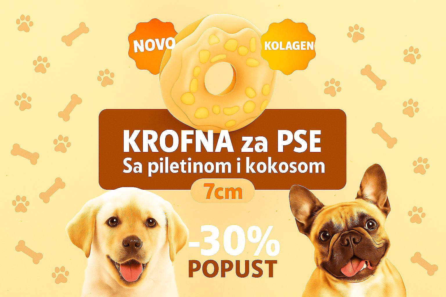 Krofna za pse 30% popusta - D-Atomic