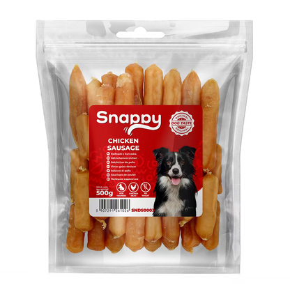 SNAPPY kobasice od piletine za pse, pakovanje 500 g, mekana proteinska poslastica