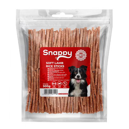 SNAPPY mekani štapići od jagnjetine i pirinča za pse, pakovanje 500 g, za osetljive stomake