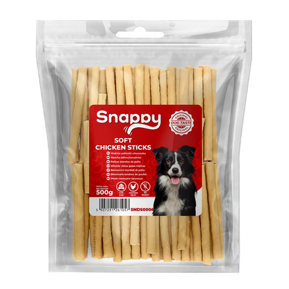SNAPPY mekani štapići od piletine za pse, pakovanje 500 g, poslastica za trening