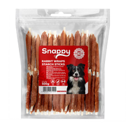 SNAPPY poslastice za pse, 500g, štapići od skroba obmotani zečetinom