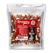 SNAPPY poslastice za pse, 500g, zečetina obmotana oko kalcijumskih kostiju