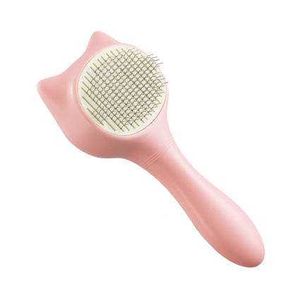 UniQ ergonomska četka za negu mačaka, 19.2 x 8.5 x 4.4 cm, roze