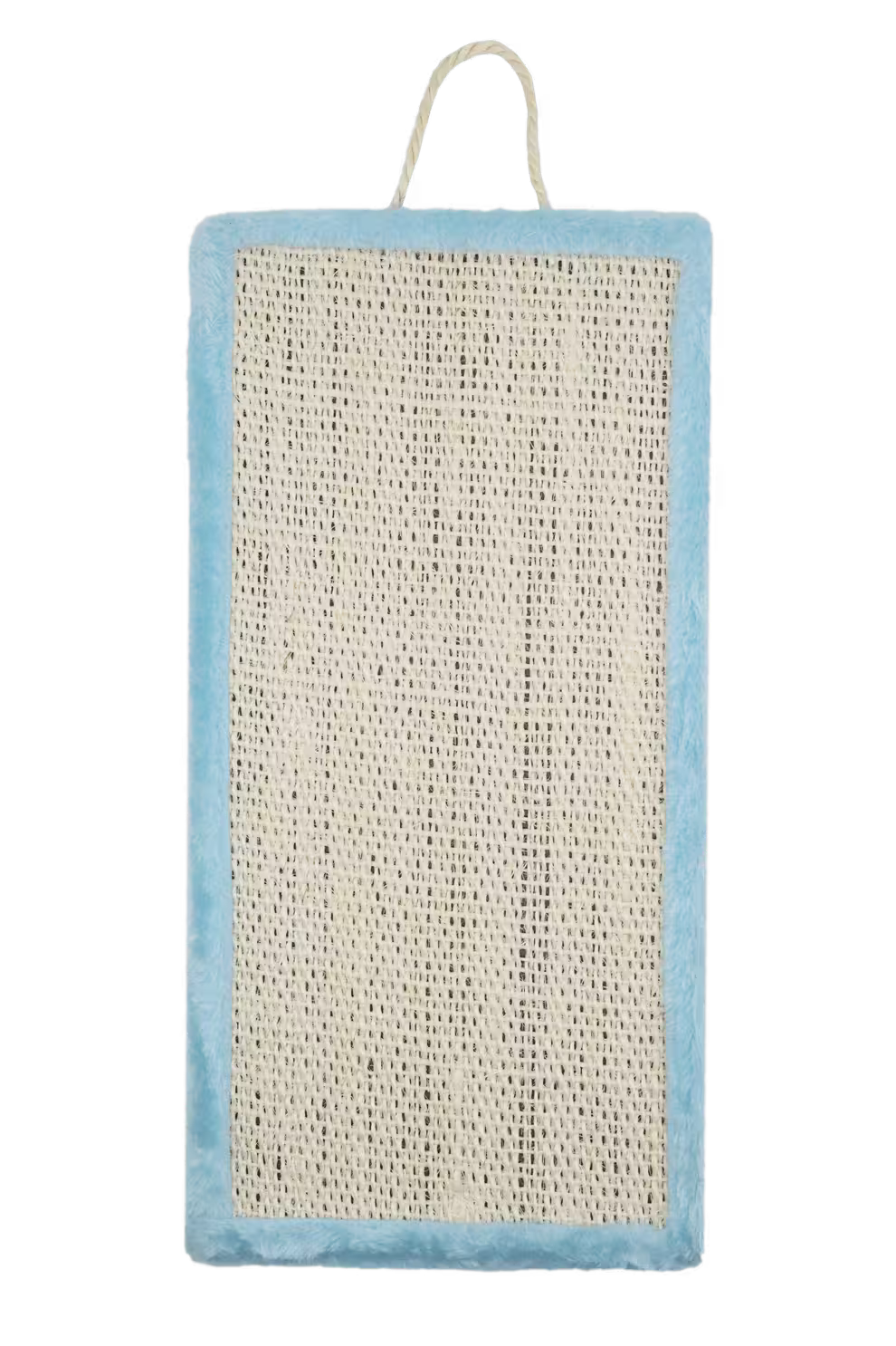 UniQ grebalica za mačke od sisala i pliša, plava, 40 x 20 x 2 cm
