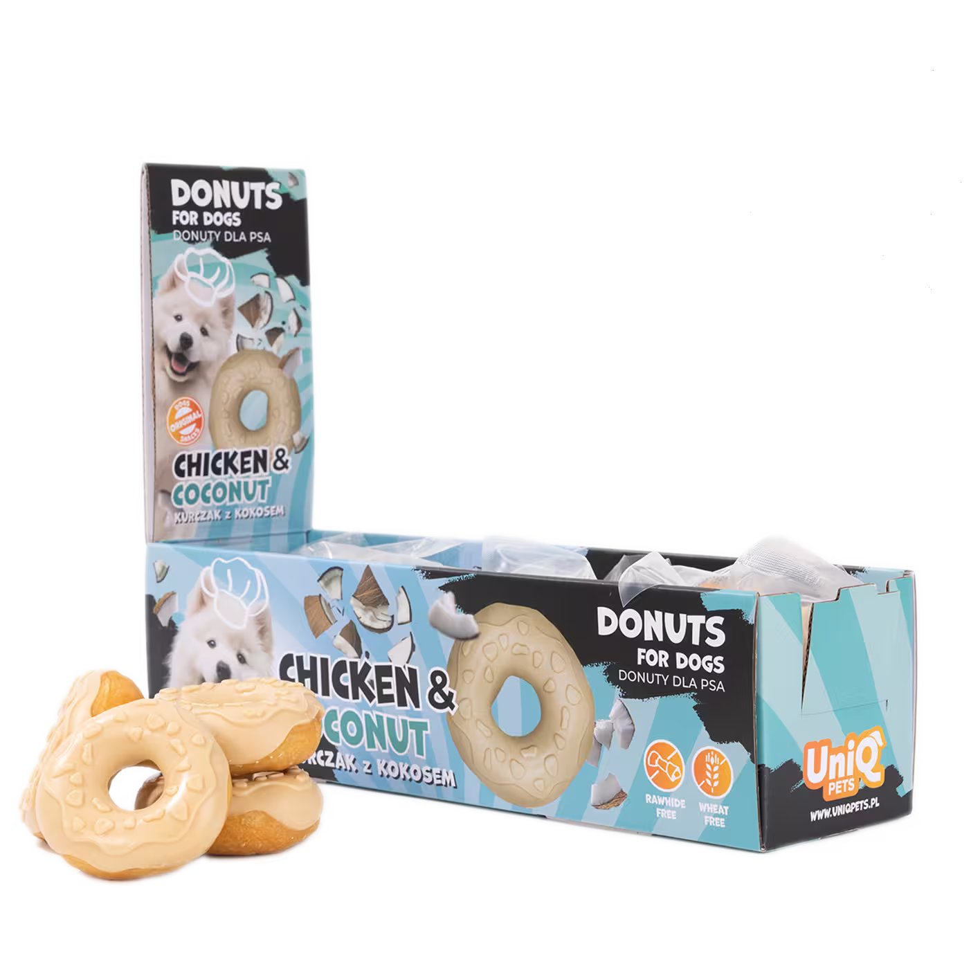 UniQ kolagen krofna za pse 7 cm, 50 g, poslastica sa kolagenom za zglobove i zube