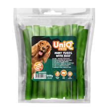 UniQ poslastice, 500g, mint cevi od govedine