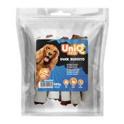 UniQ poslastice za psa, 500 g, burito od pačetine