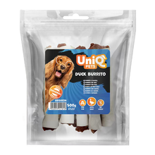 UniQ poslastice za psa, 500 g, burito od pačetine