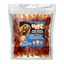 UniQ poslastice za psa, 500 g, rolnice od pačetine sa batatom
