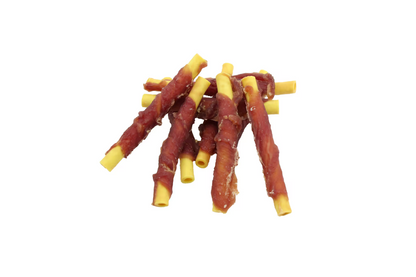 UniQ poslastice za pse, rolnice od pačetine sa batatom u obliku cevi, pakovanje 500 g
