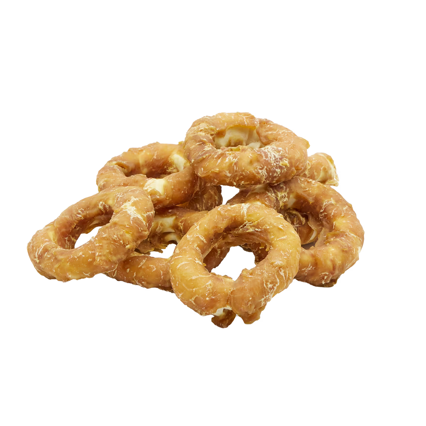 UniQ poslastice za pse, piletina obmotana oko prstenova sirove kože, pakovanje 500 g