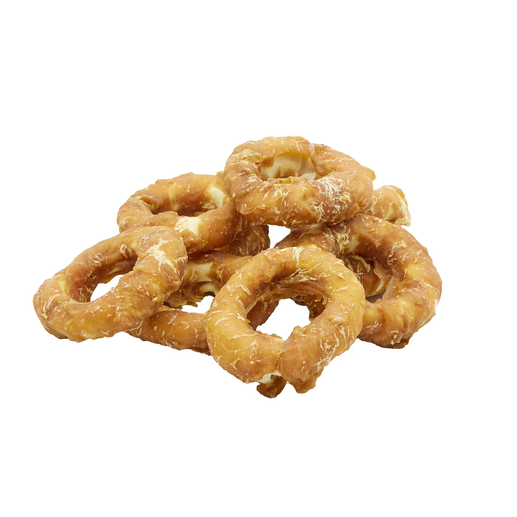 UniQ poslastice za pse, piletina obmotana oko prstenova sirove kože, pakovanje 500 g