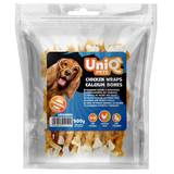UniQ poslastice za pse, piletina obmotana sa kalcijum kostima, pakovanje 500 g, dentalna žvakalica