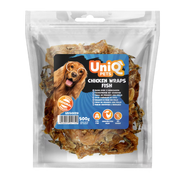 UniQ poslastice za psa, 500g, piletina obmotana sa ribom