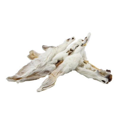 UniQ poslastice za pse, zečje uši sa krznom, prirodna dentalna grickalica bogata proteinima
