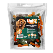UniQ poslastice za pse, 500 g, dentalne četkice (mešavina)
