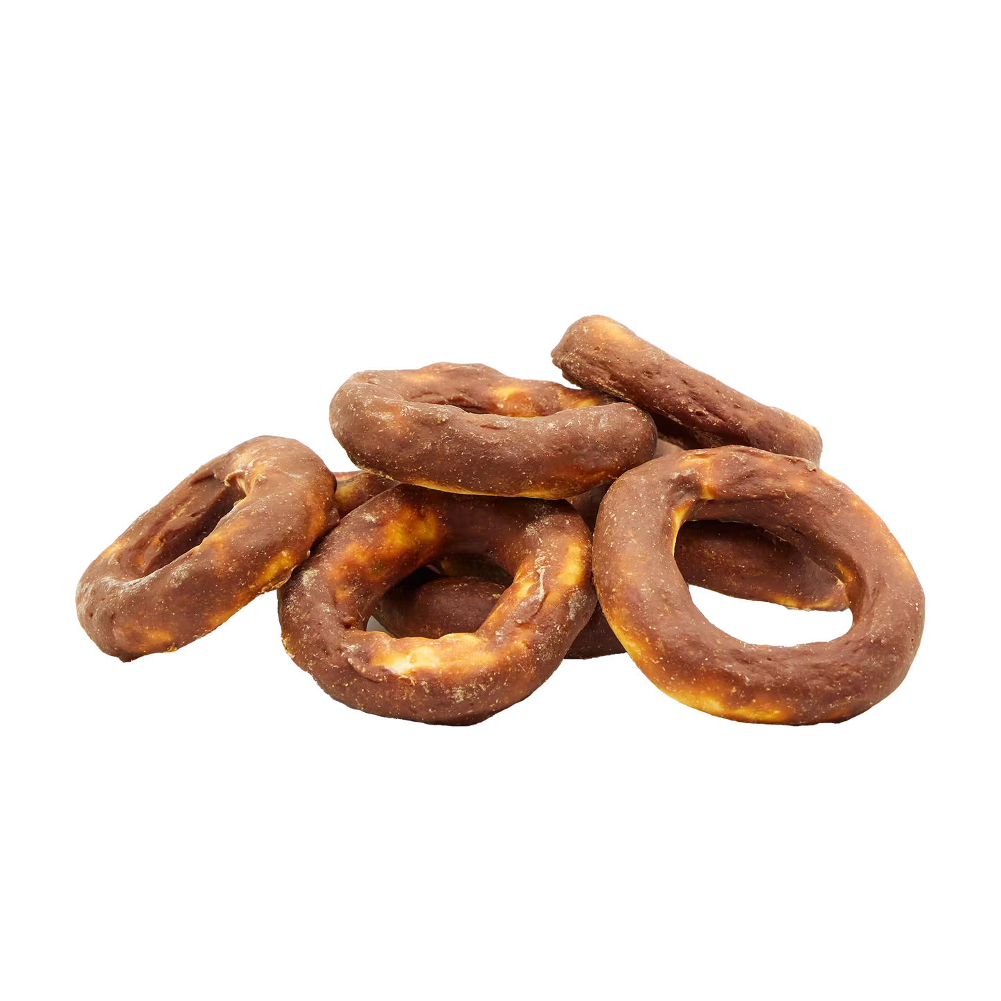 UniQ poslastice za pse, jagnjetina na kolutovima od sirove kože 10 cm, pakovanje 500 g