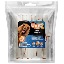 UniQ poslastice za pse, 500g, burito od jagnjetine