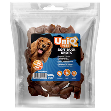 UniQ poslastice za pse, 500g, čvorovi od pačetine