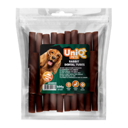 UniQ poslastice za pse, 500g, dentalne cevi od zečetine