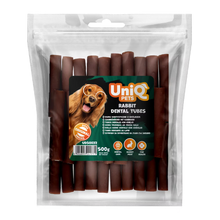 UniQ poslastice za pse, 500g, dentalne cevi od zečetine