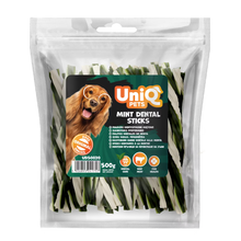 UniQ poslastice za pse, 500g, dentalni štapići sa mentom
