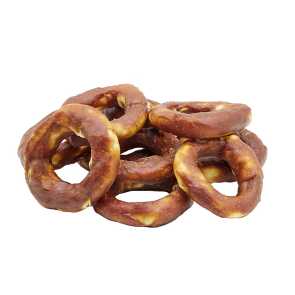 UniQ pačetina na prstenovima od sirove kože 12 cm, pakovanje 500 g, dentalna žvakalica