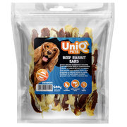 UniQ poslastice za pse, 500g, zečje uši sa govedinom