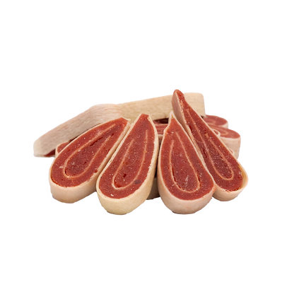 UniQ suši od pačetine u obliku kapljice za pse, 80 g, poslastica sa pačetinom i bakalarom