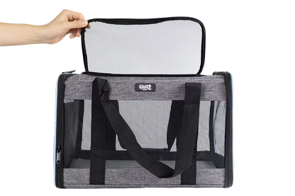 UniQ torba za transport ljubimaca do 8 kg, siva, 45 x 28 x 28 cm