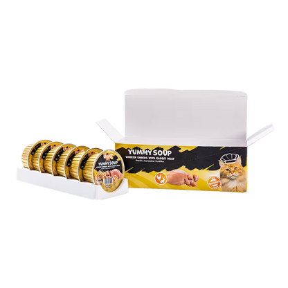 UniQ supa za mačke sa piletinom i zečetinom, kesice 60 g x 6