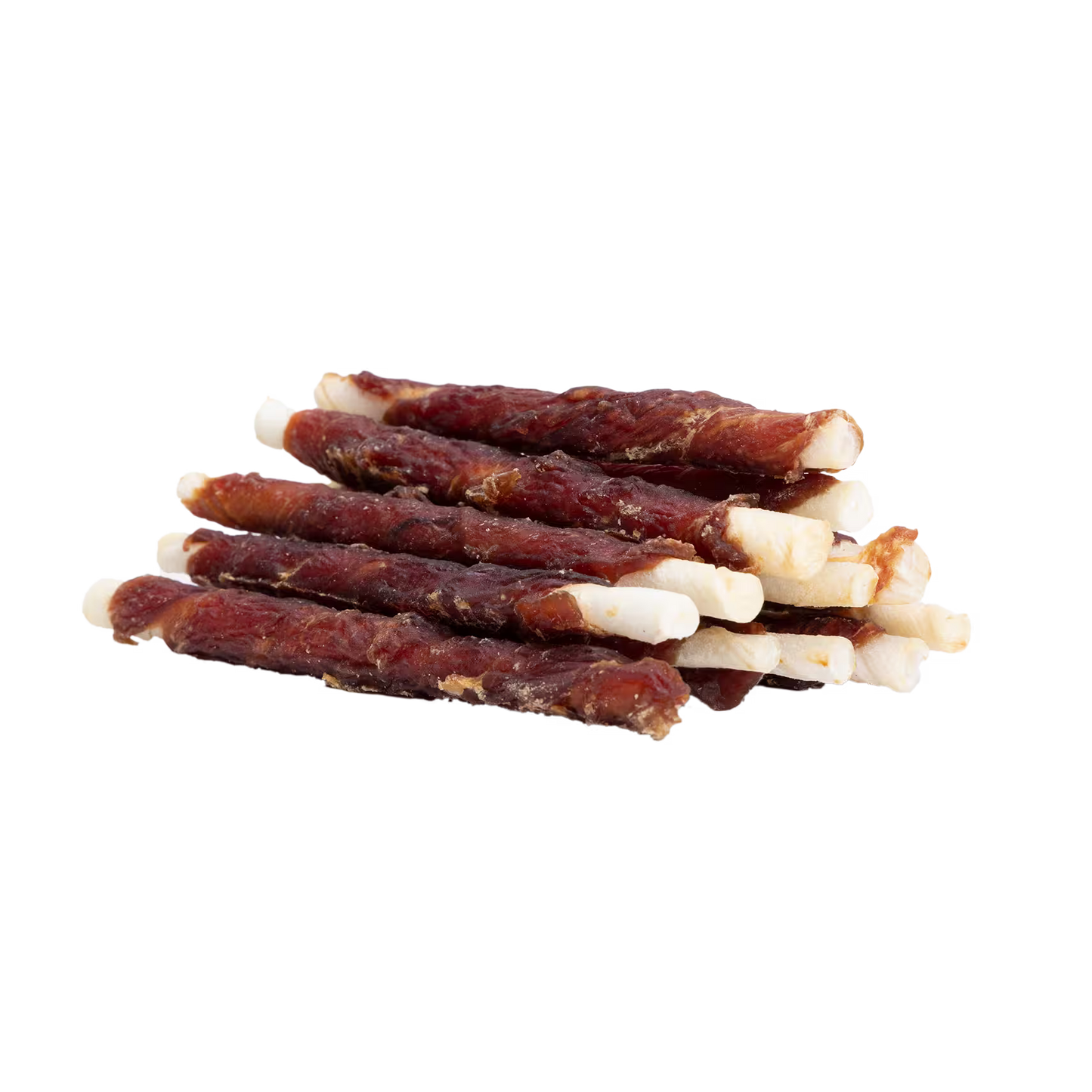 UniQ poslastice za pse, pačetina obmotana oko štapića od sirove kože