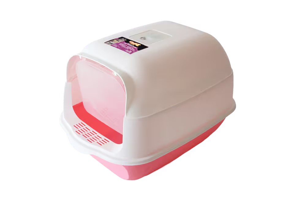 UniQ zatvoreni toalet za mačke, sa lopaticom, 50×35×33cm