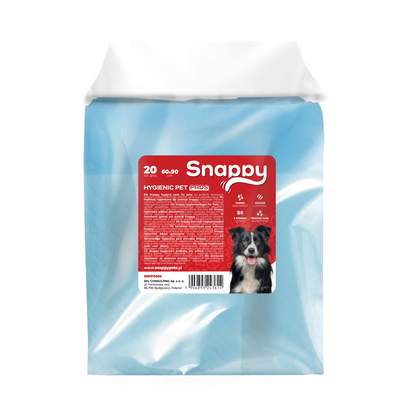 SNAPPY higijenske podloge za ljubimce, plava, 60×90cm, 45g, 20 kom