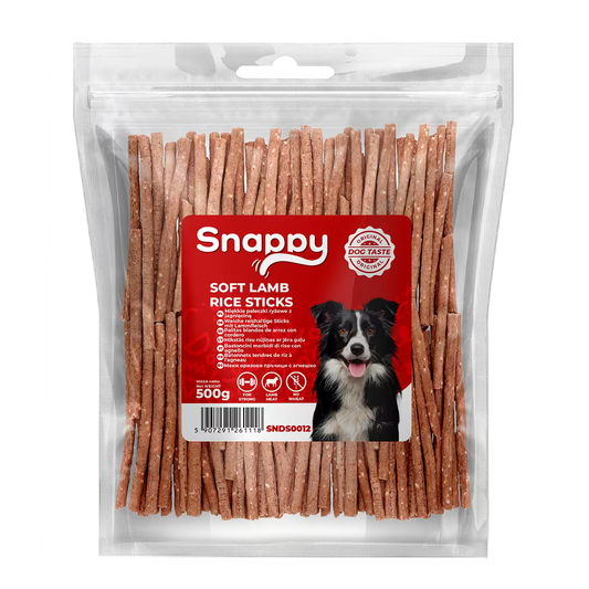 SNAPPY poslastice za pse, 500g, štapići od jagnjetine i pirinča