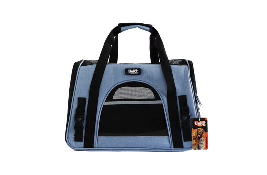 UniQ torba za transport ljubimaca, ručna i torba za rame, reflektujuća plava