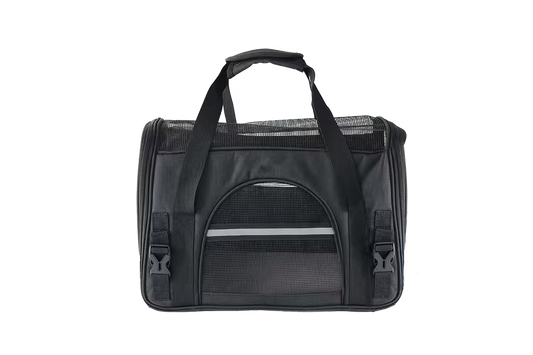 UniQ torba za transport ljubimaca, ručna i torba za rame, reflektujuća crna