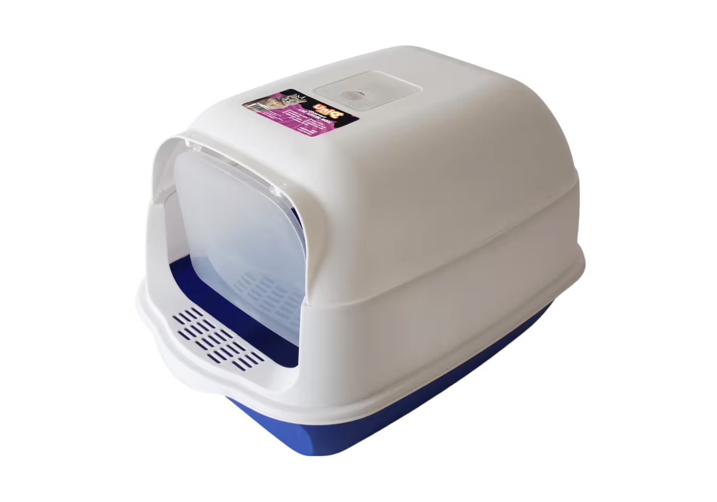 UniQ zatvoreni toalet za mačke, sa lopaticom, 50×35×33cm