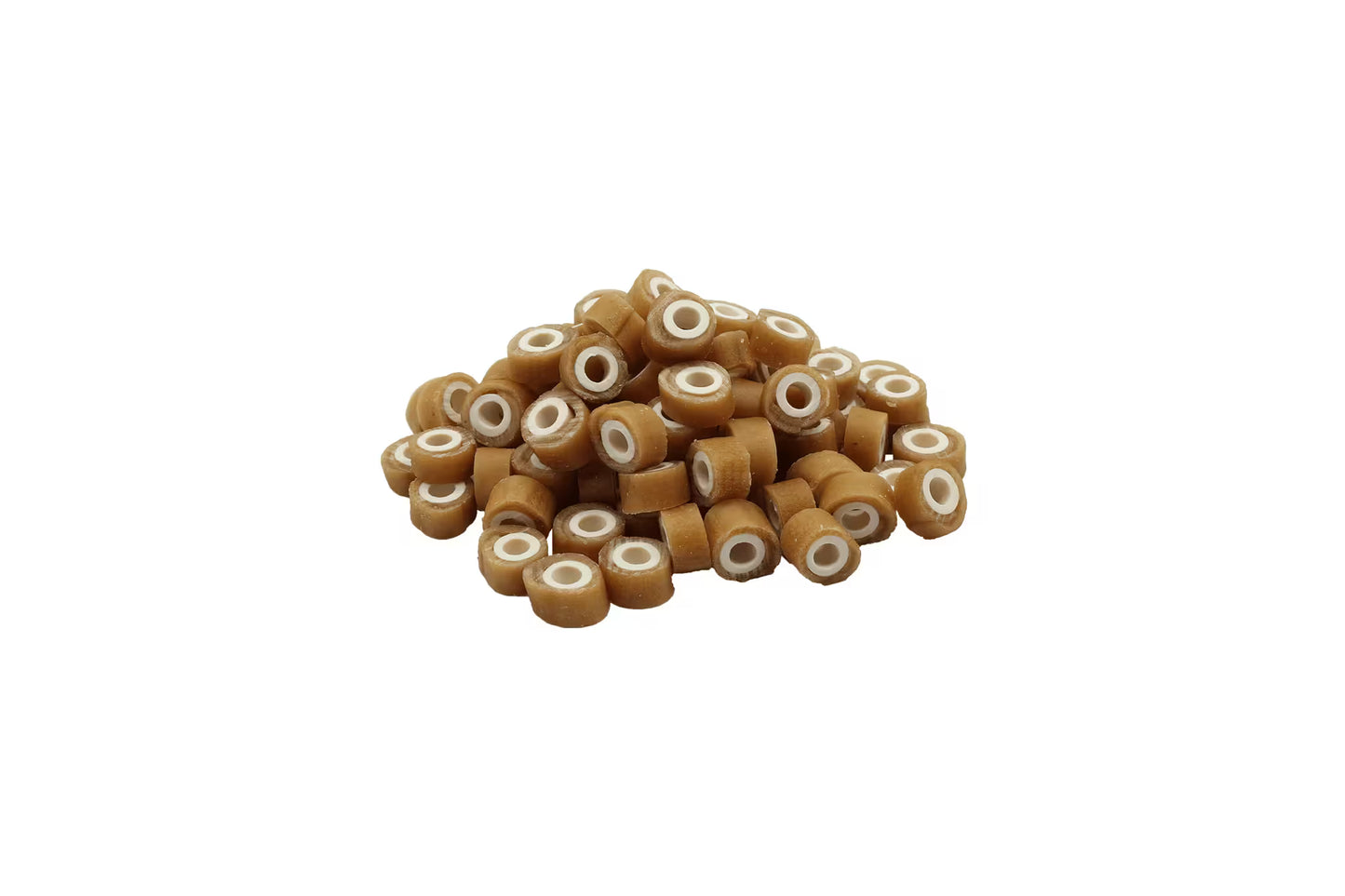 UniQ poslastice za pse, 500g, losos obmotan oko dentalne cevi