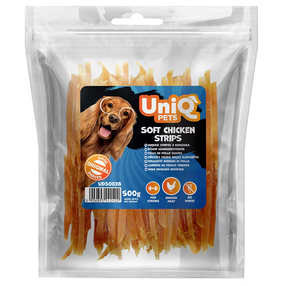 UniQ poslastice za pse, sušena pačetina