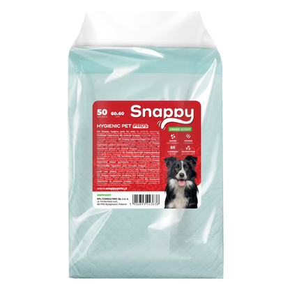 SNAPPY higijenske podloge za ljubimce, miris zelene trave, 60x60cm, 26 g